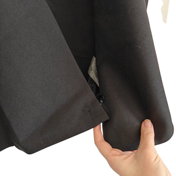 NWT Maniere De Voir Laurence Tailored Wrap Vest in Black 10 - Picture 9 of 12